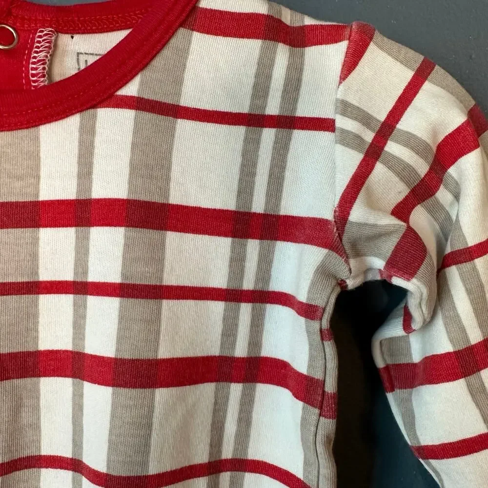 L’ovedbaby Christmas‎ plaid footie